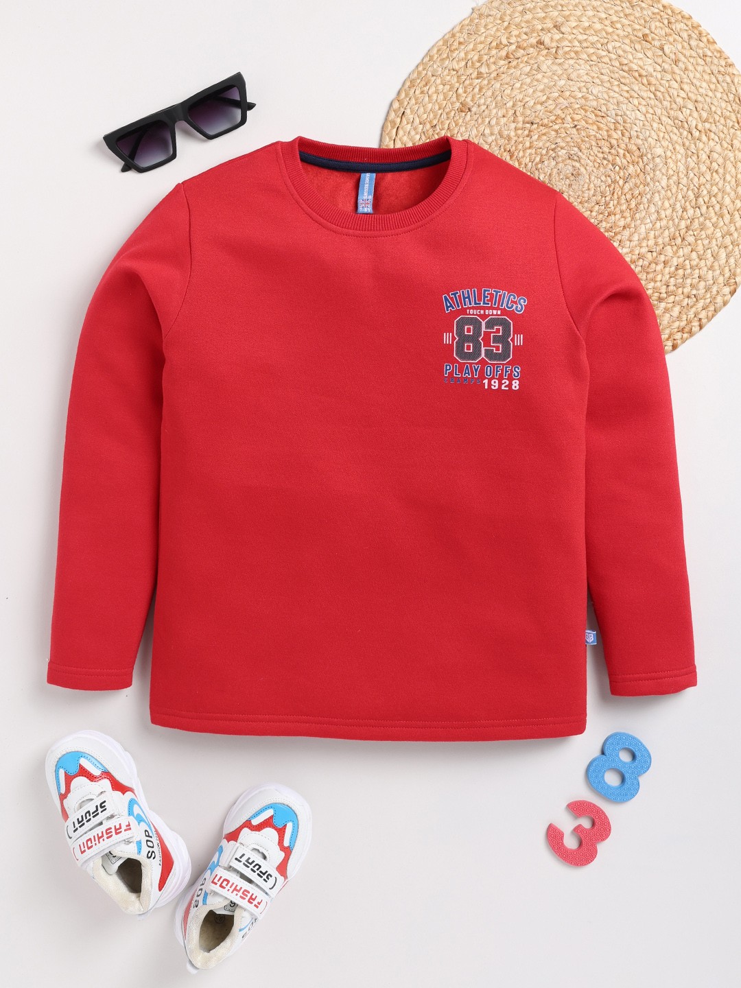

Here&Now X Game Begins Boys Sweatshirt, Red