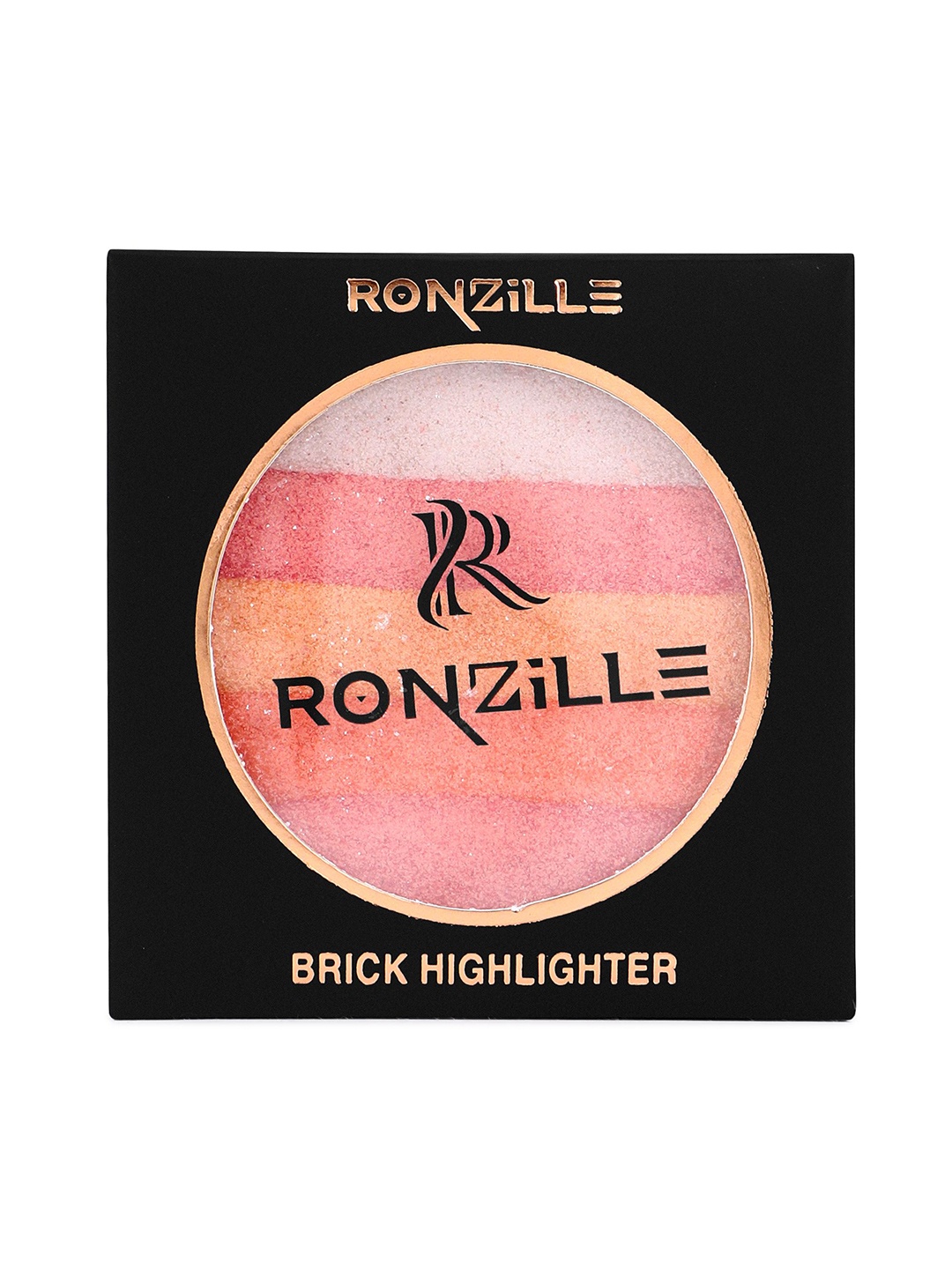 

Ronzille Brick Metallic Highlighter - 9g - Shade 02, Orange