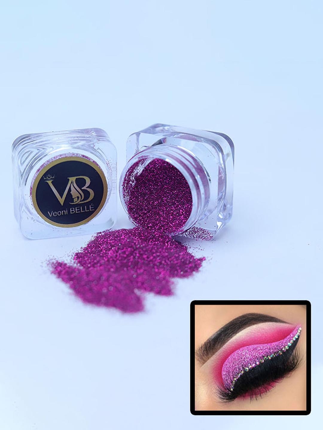 

Veoni BELLE Professional Cosmetics Pigment Loose Powder Eyeshadow -5g -Sahpire Pink-16