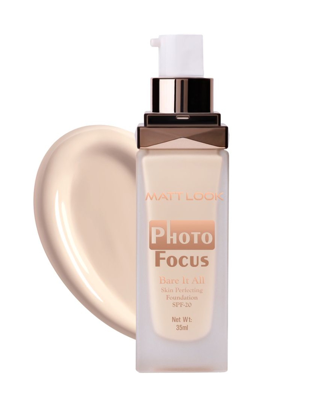 

MATTLOOK Photo Focus Skin Perfecting Foundation- 35 ml - Marvelous Ivory 02, Beige