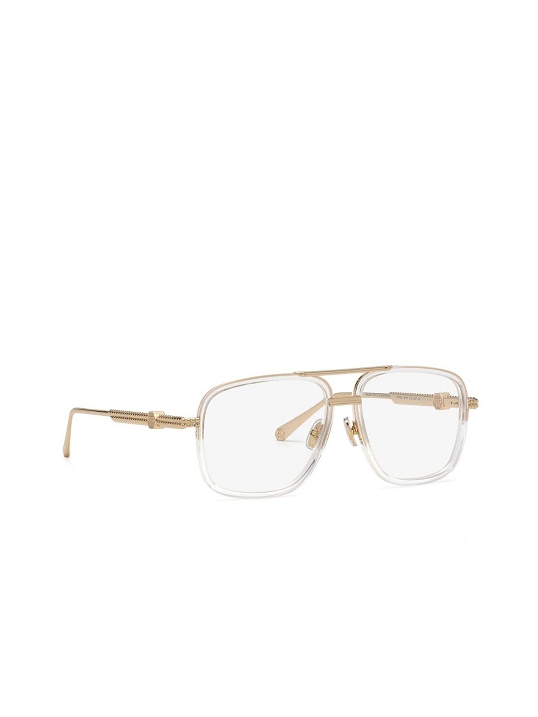 

PHILIPP PLEIN Men Full Rim Aviator Frames, White