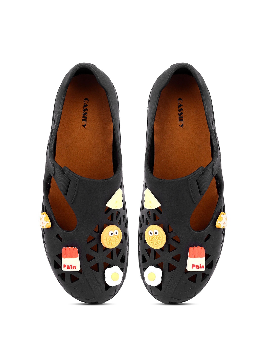 

CASSIEY Women Rubber Clogs, Black