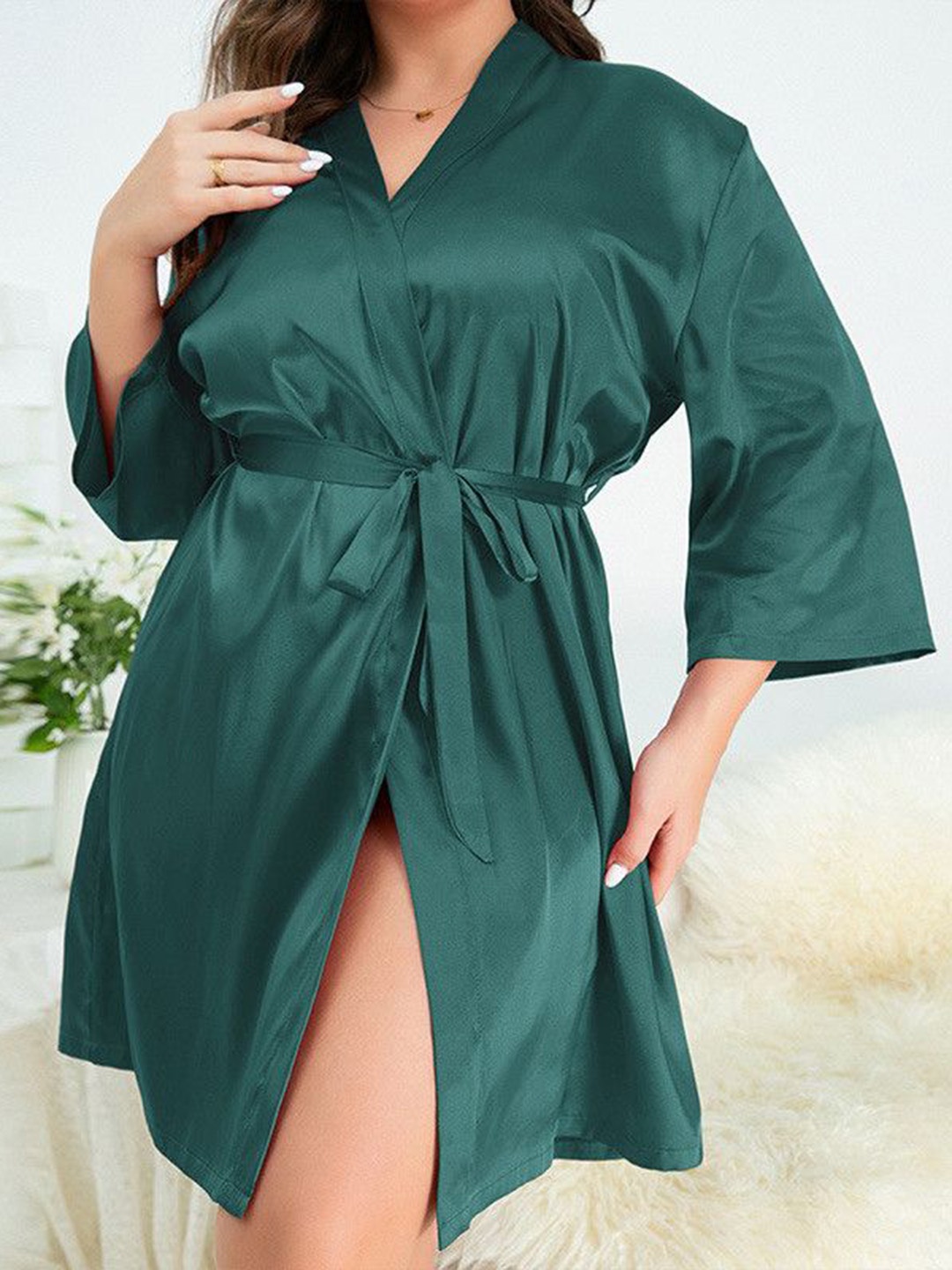 

ETC Mini Robe With Belt, Green