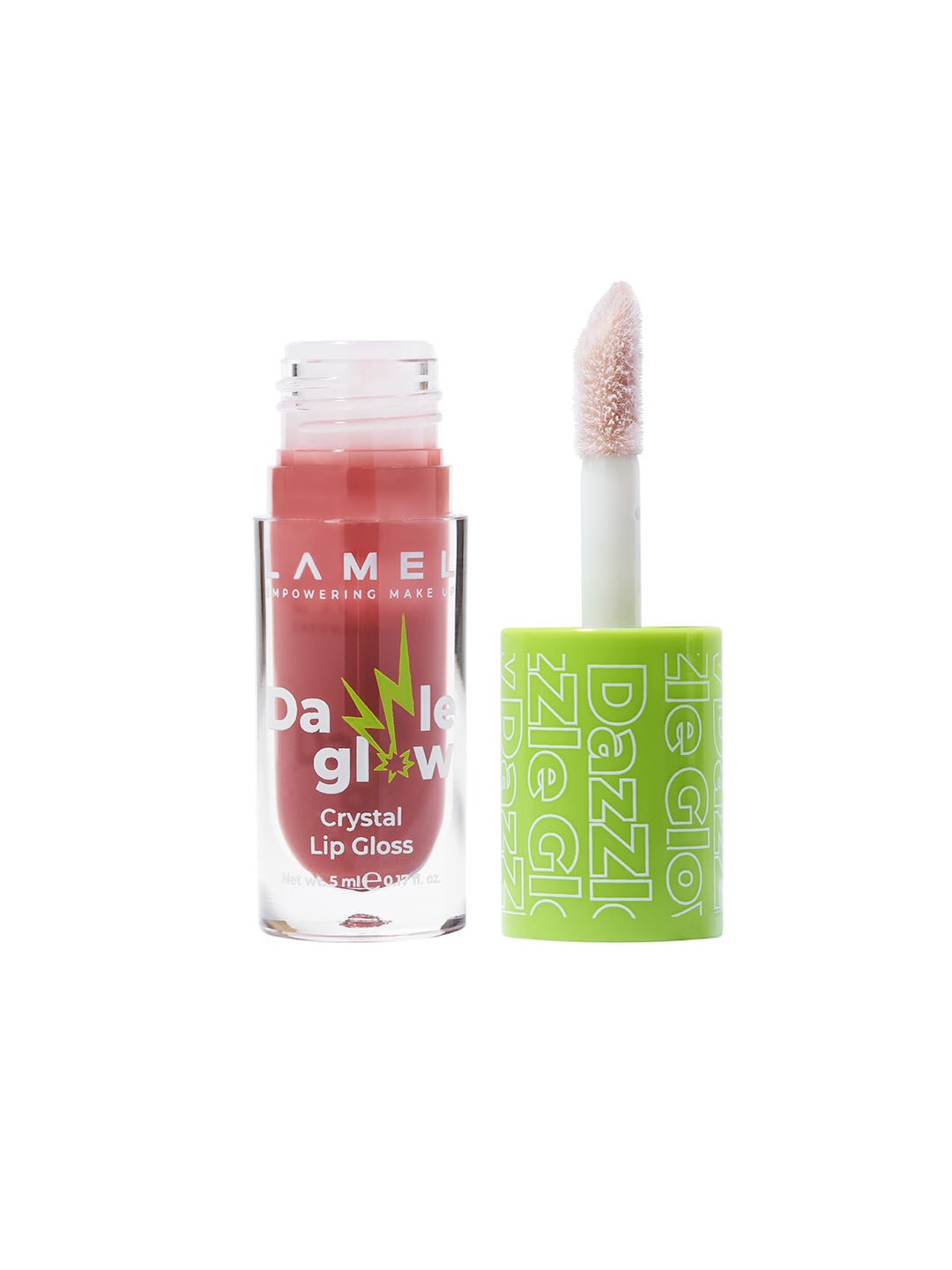 

LAMEL Dazzle Glow Crystal Lip Gloss 5ml - Fancy 403, Brown