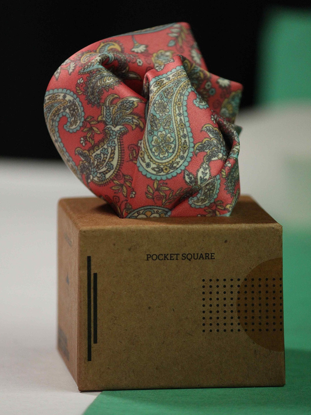 

Tossido Printed Pocket Squares, Red