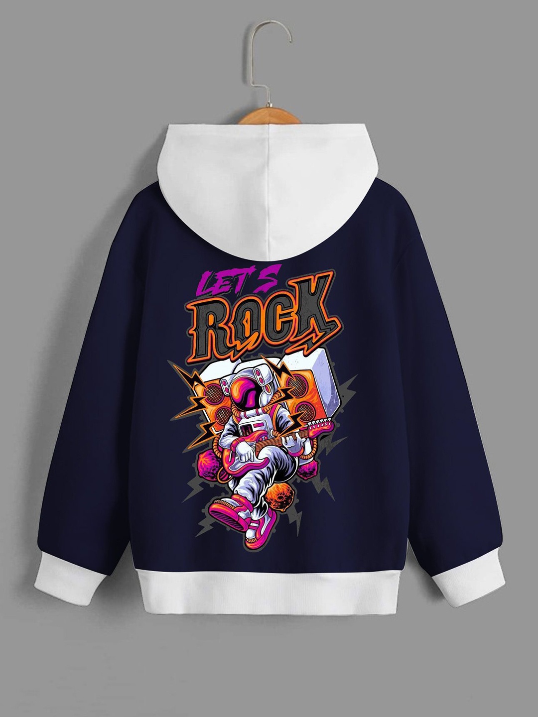 

Dagcros Boys Printed Hooded Sweatshirt, Blue