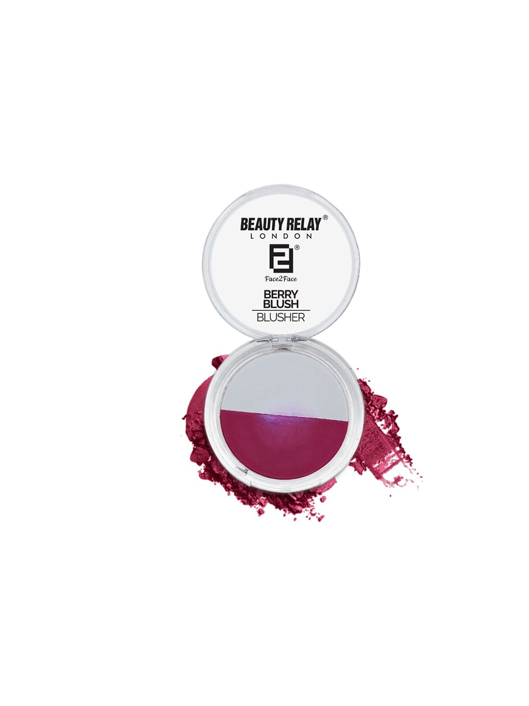 

BeautyRelay London Face 2 Face Berry Blush Dual Tone Blusher, Multi