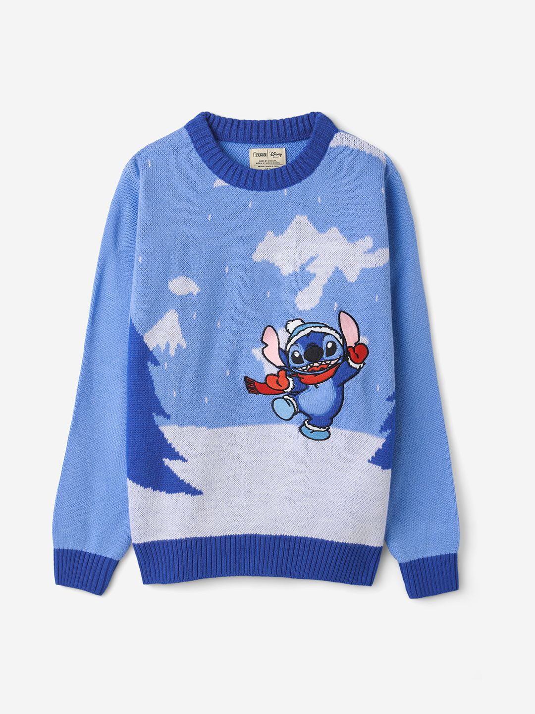 

The Souled Store Boys Embroidered Pullover with Embroidered Detail, Blue