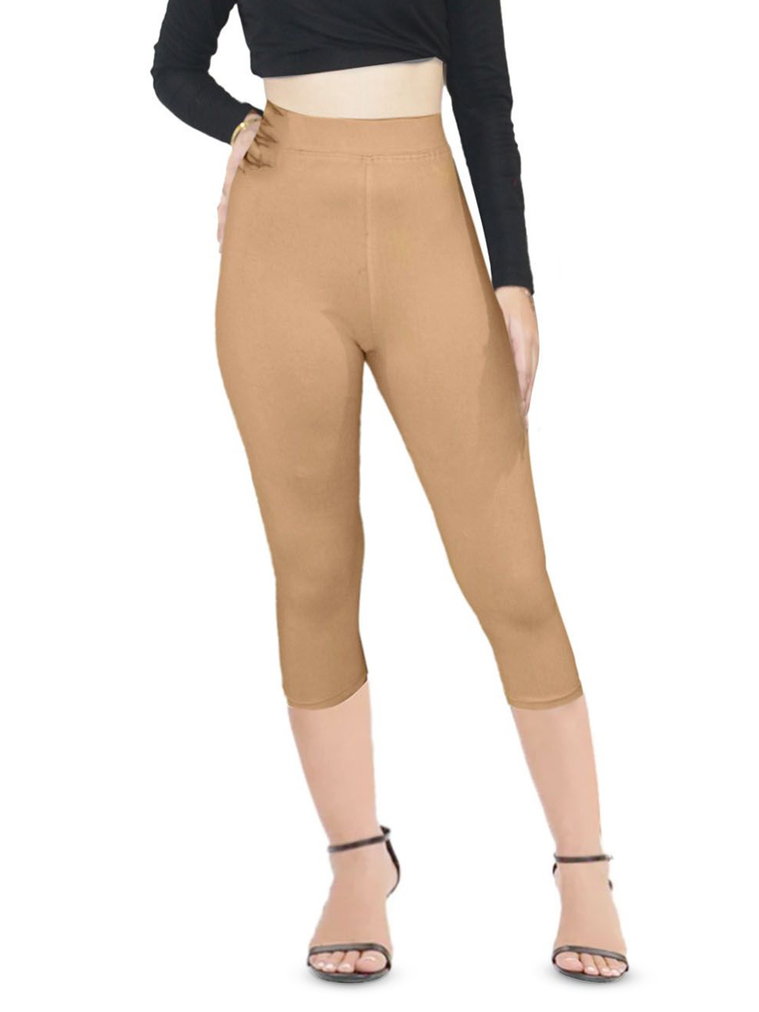 

PINK SHELL Women Capris, Beige