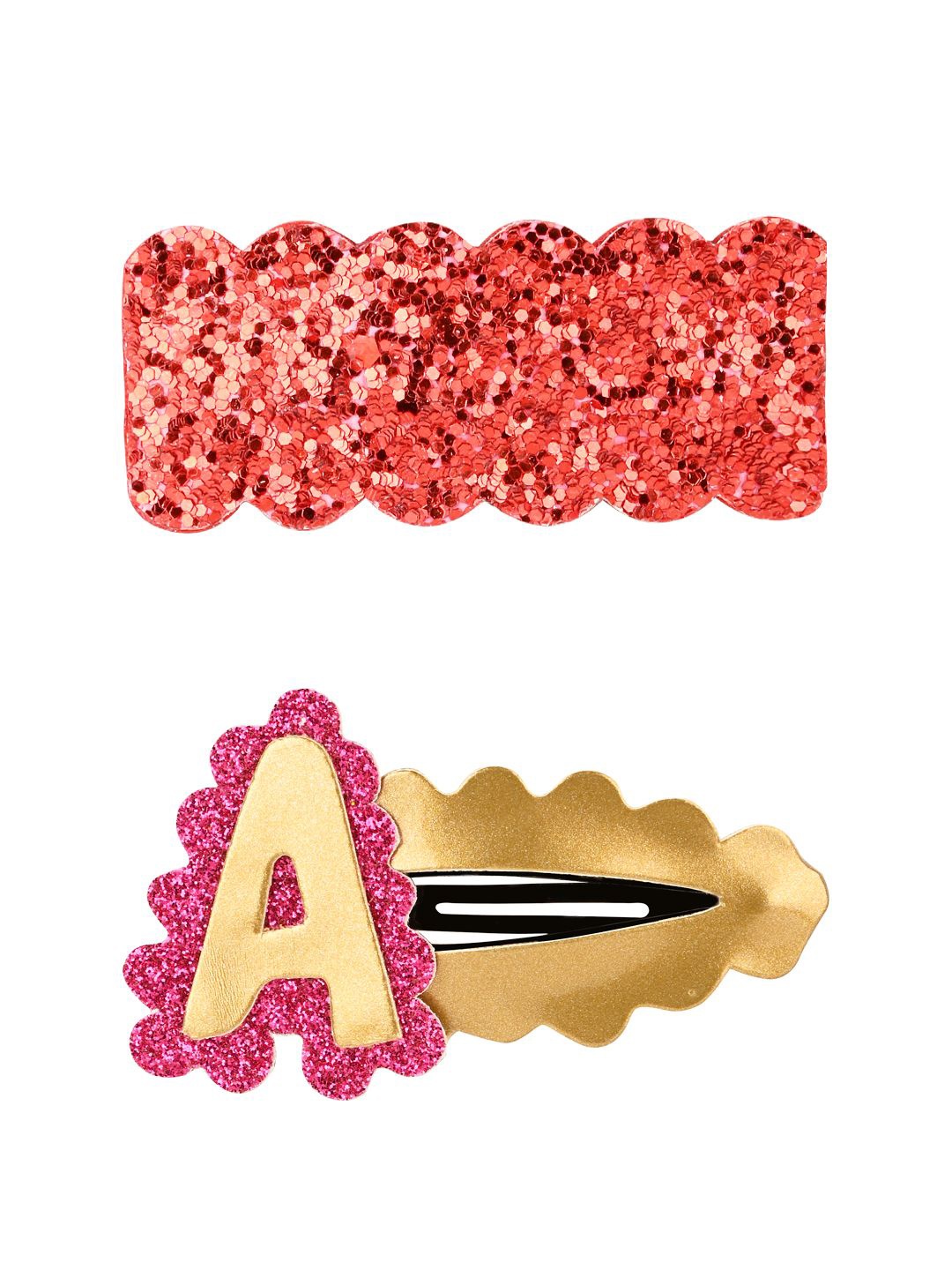 

Aye Candy Girls Set of 2 Embellished Alligator Hair Clip, Pink