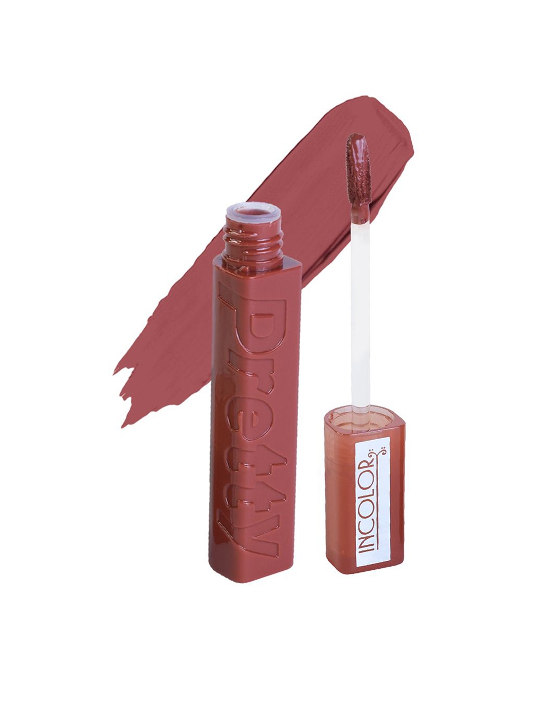 

INCOLOR Pretty Matte Long Lasting Lip Gloss - 6ml -09 - Lip Station, Brown