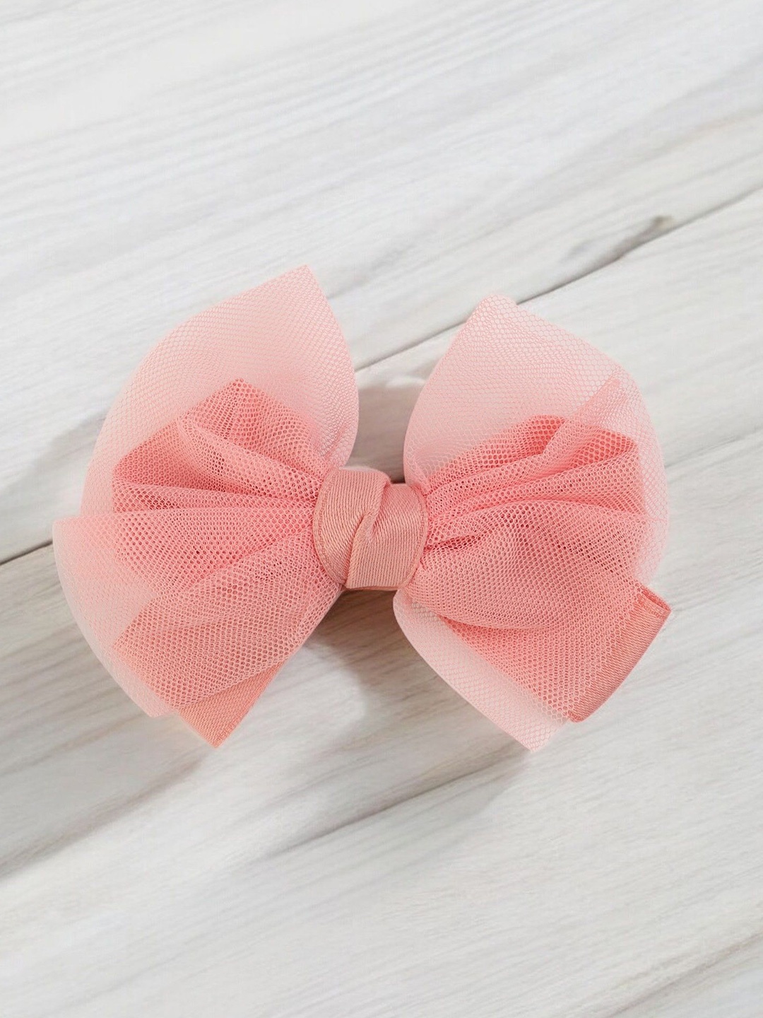 

Yellow Bee Girls Lace Alligator Hair Clip, Peach