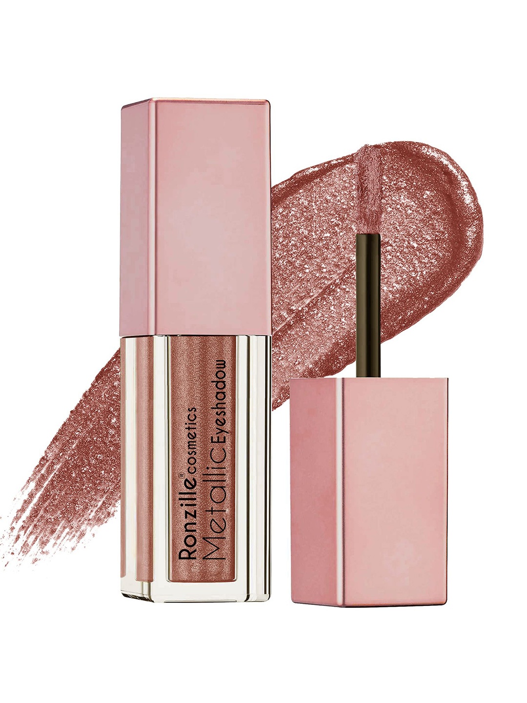 

Ronzille Metallic Glitter Liquid Eyeshadow - 5 ml-Rose Gold-05