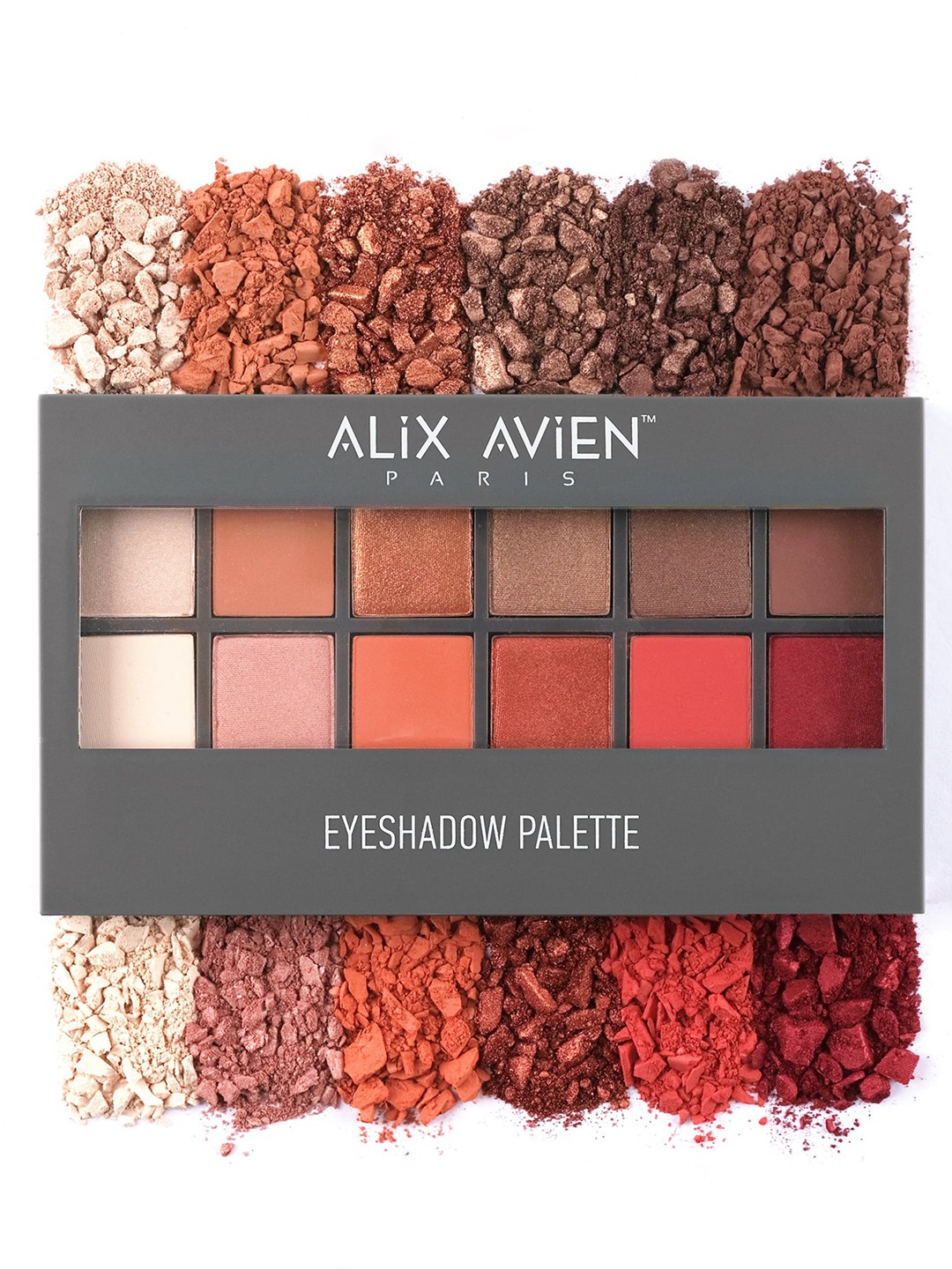 

ALIX AVIEN PARIS 12 Full Pigments Eyeshadow Palette 30 g - All Seasons, Peach