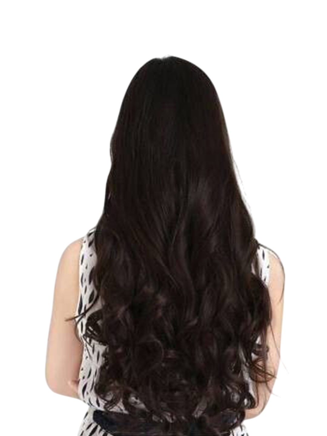 

CRIBE Clip-In Toupee Wavy Hair Extension - Natural Brown - 22 Inch