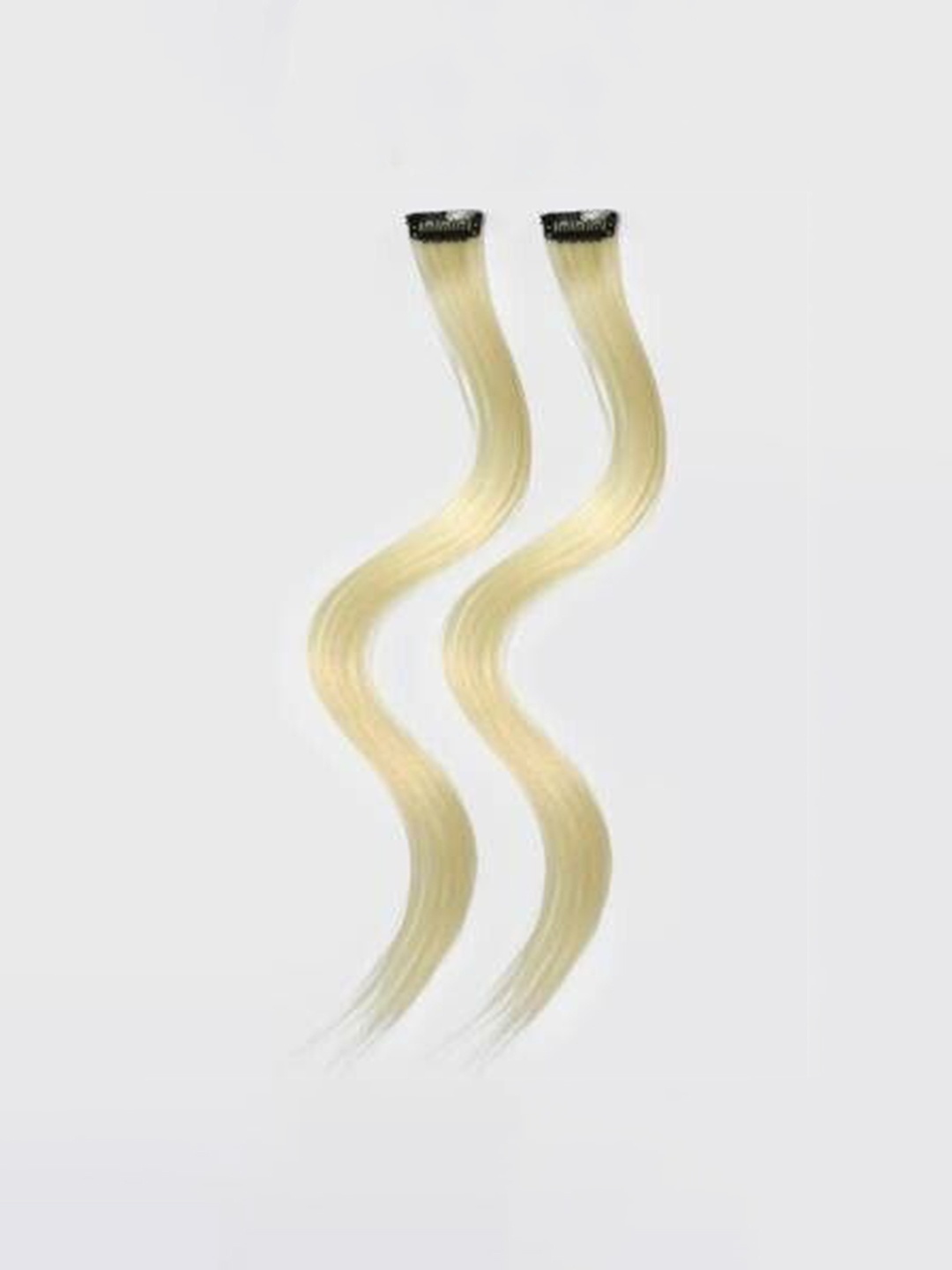 

CRIBE Set Of 4 Clip-In Straight Locks Hair Extension - Golden - 22 Inch, Gold