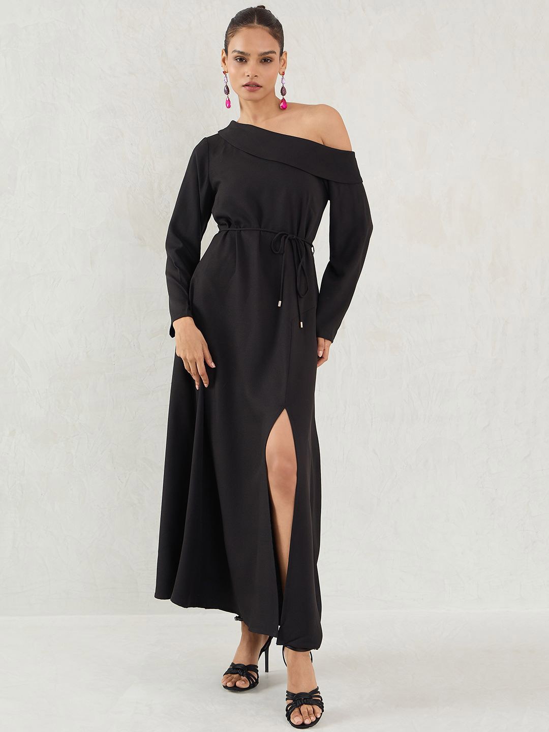 

FEMMELLA One Shoulder Maxi Dress, Black