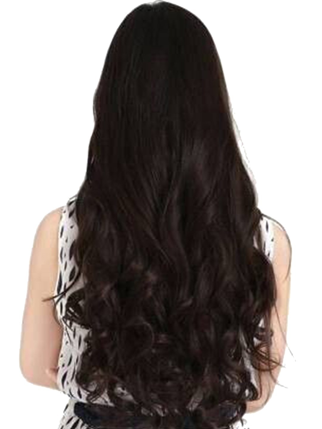 

CRIBE Clip-In Toupee Curly Hair Extension - Brown - 24 Inch