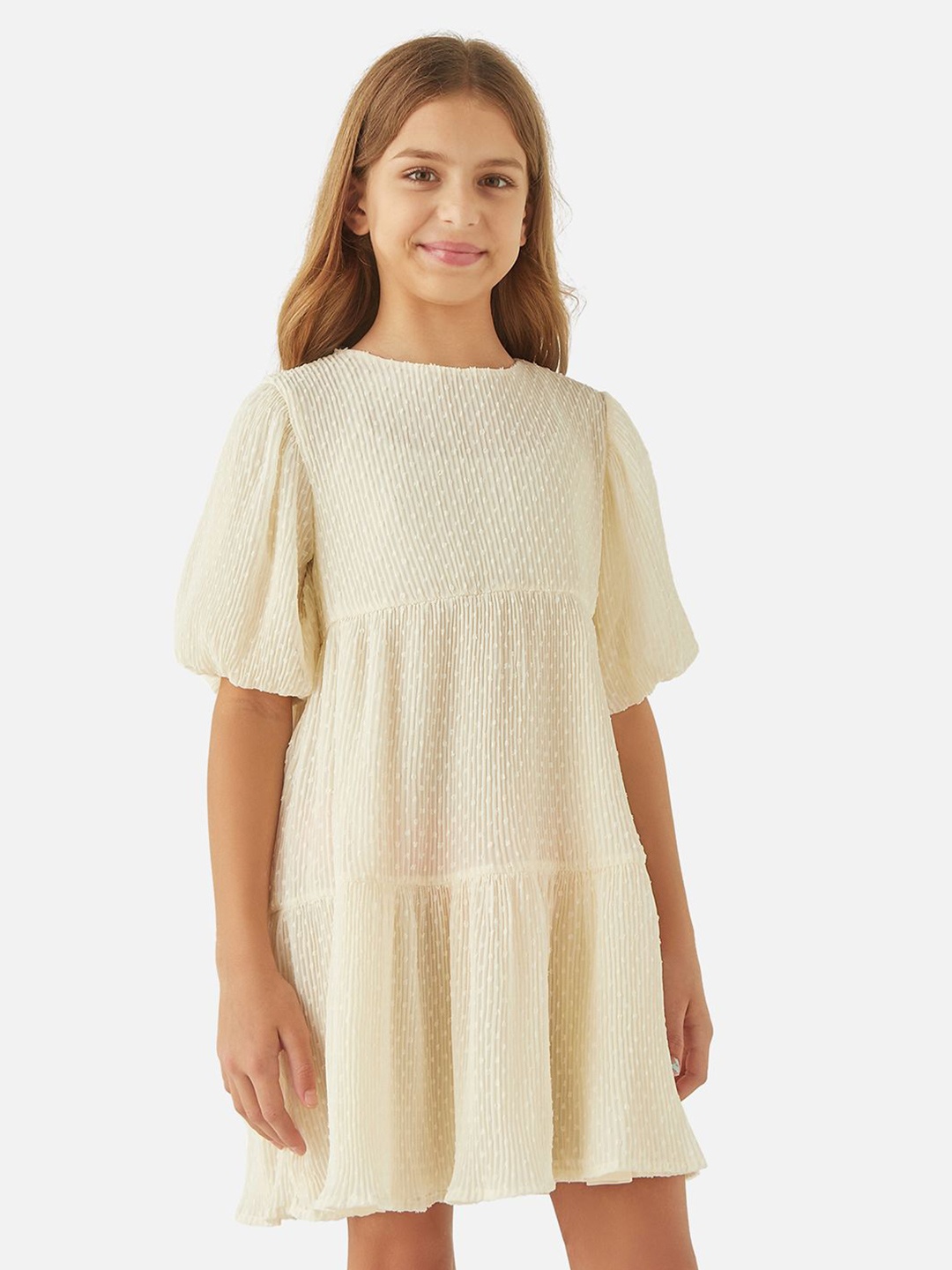 

Juniors by Babyshop Girls Above Knee A-Line Dress, White