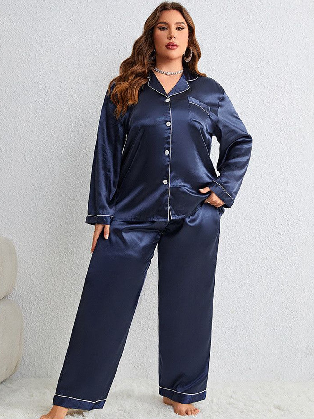 

ETC Women Night suit, Navy blue