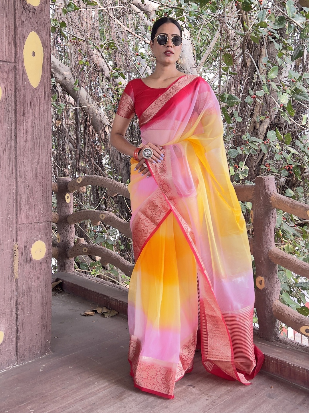 

Upalksh Kota Saree, Orange