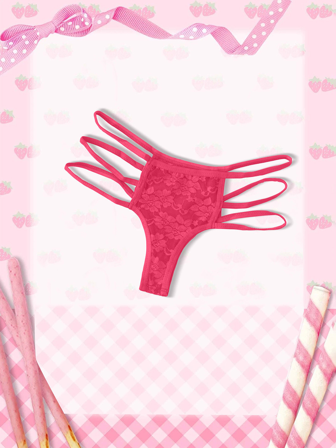 

SHREE GANESH FASHION Self Designed High-Rise Hipster Briefs UG O3 P PINK SM