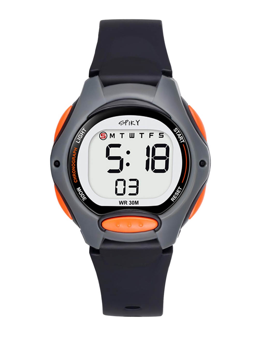 

Spiky Unisex Kids Grey Dial & Black Straps Digital Multi Function Automatic Watch