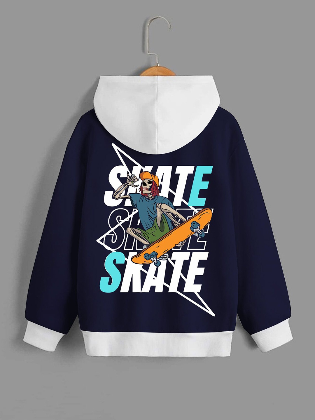 

Dagcros Boys Printed Hooded Sweatshirt, Blue