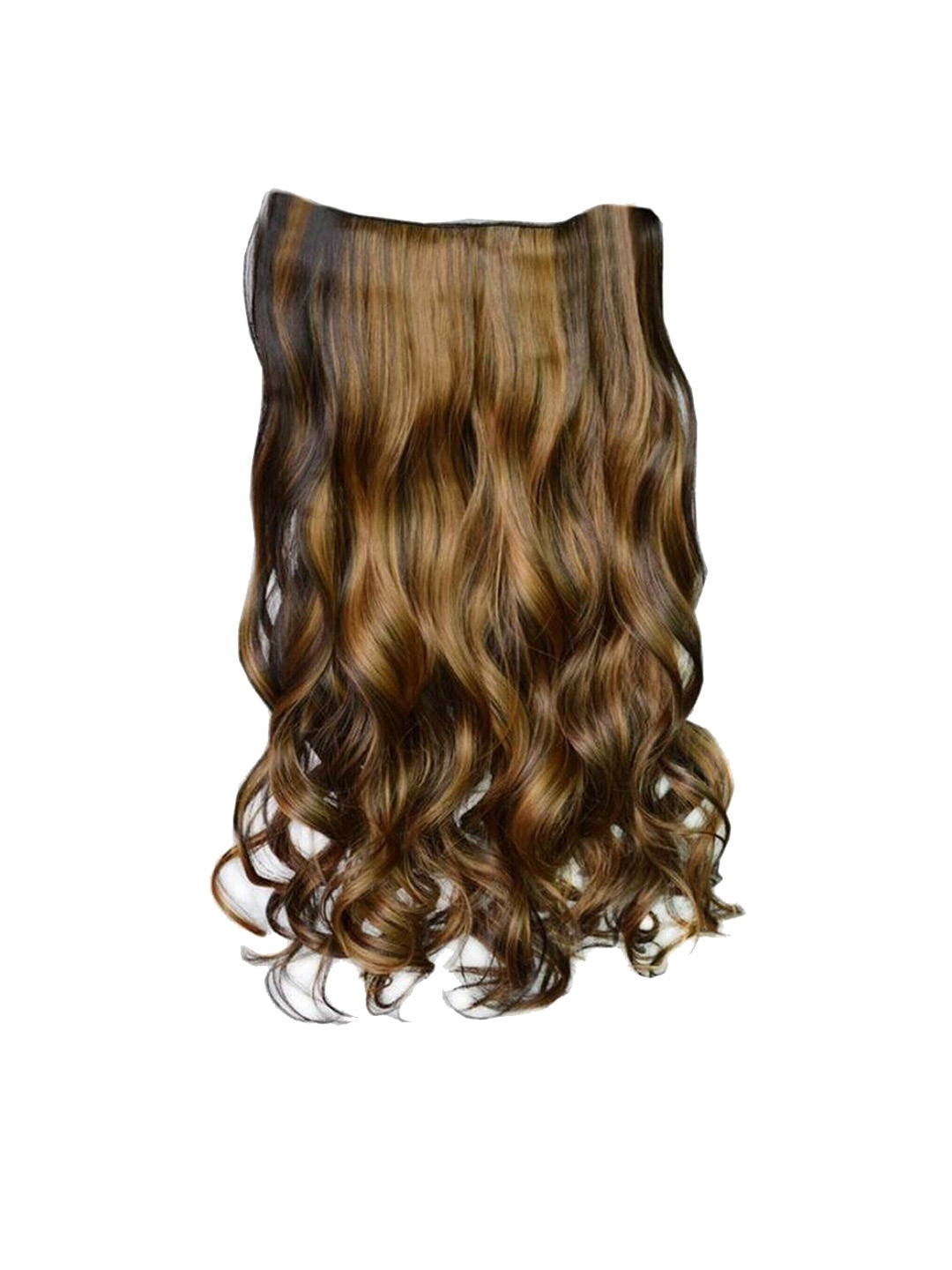 

CRIBE Clip-In Wavy Locks Hair Extension - Golden Highlight - 24 Inch, Gold