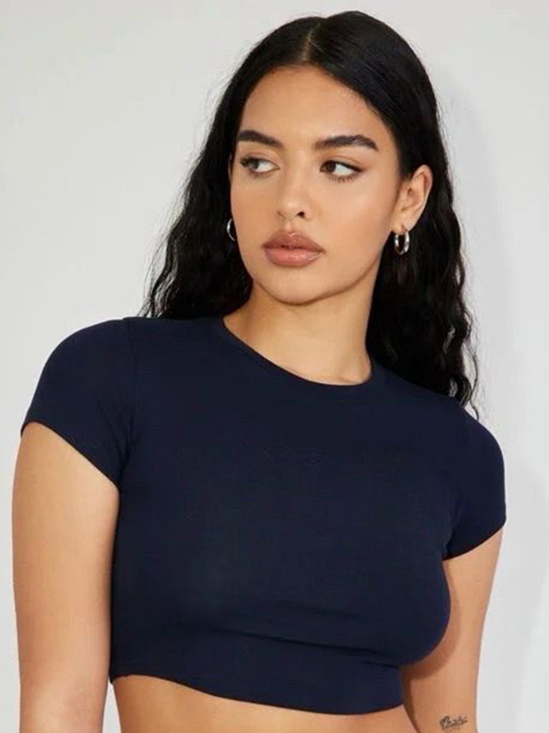

sollobell Cotton Crop Top, Blue