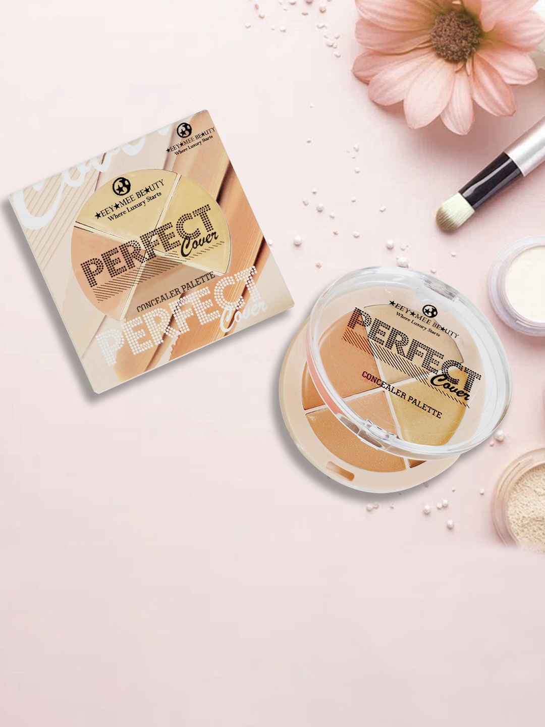 

Adbeni Eey Mee Beauty Perfect Cover Concealer Palette 10gm-Shade-01, Beige