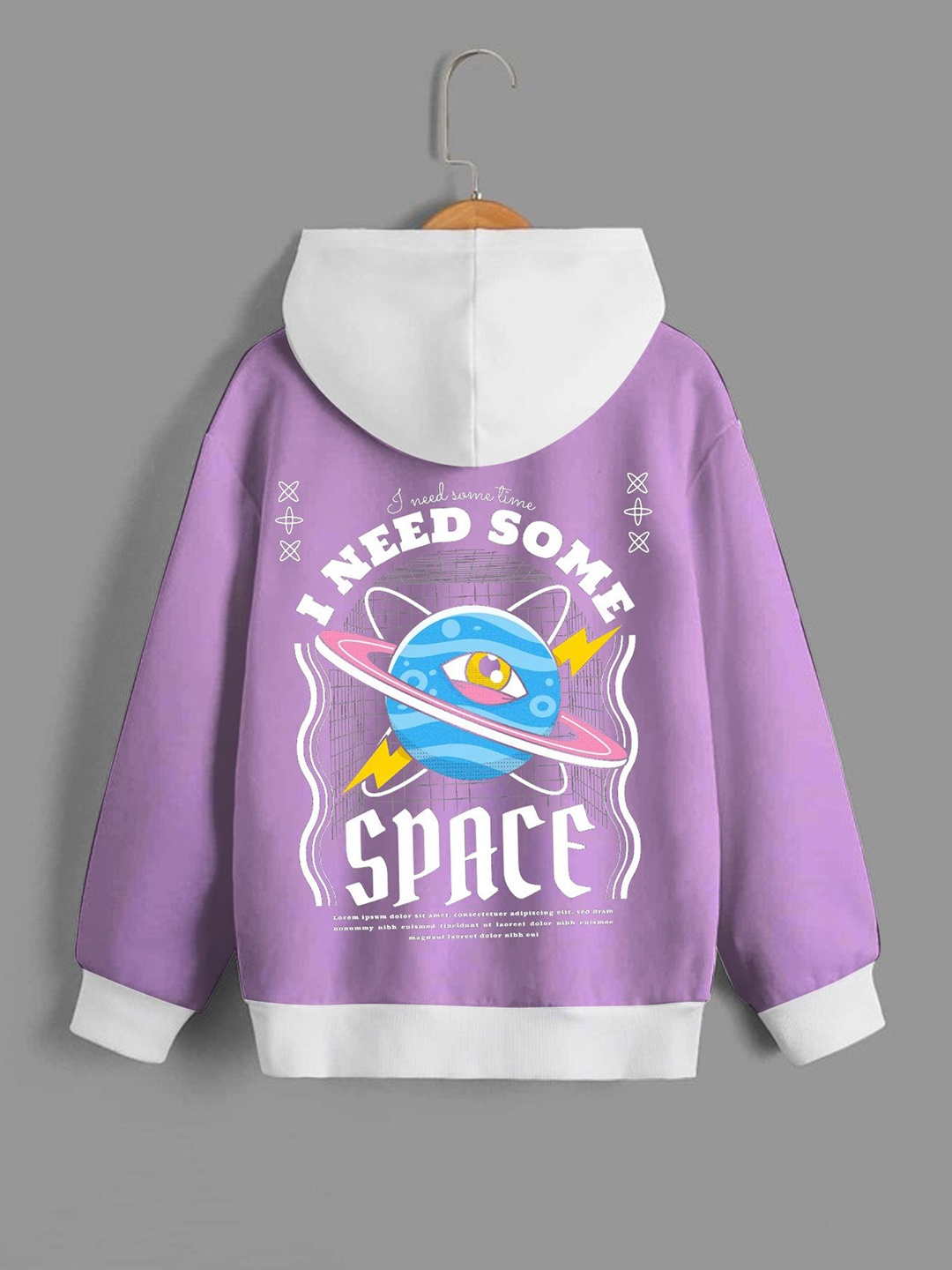 

Dagcros Boys Printed Hooded Sweatshirt, Purple