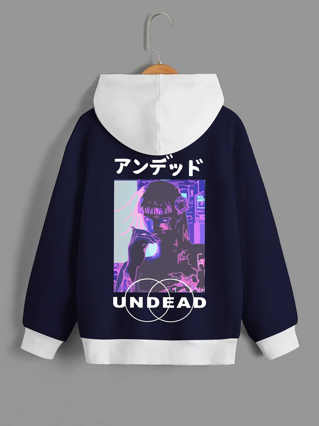 

Dagcros Boys Printed Hooded Sweatshirt, Blue