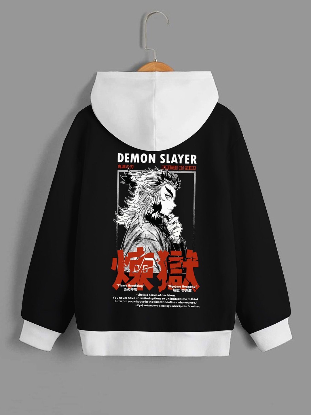 

Dagcros Boys Printed Hooded Sweatshirt, Black