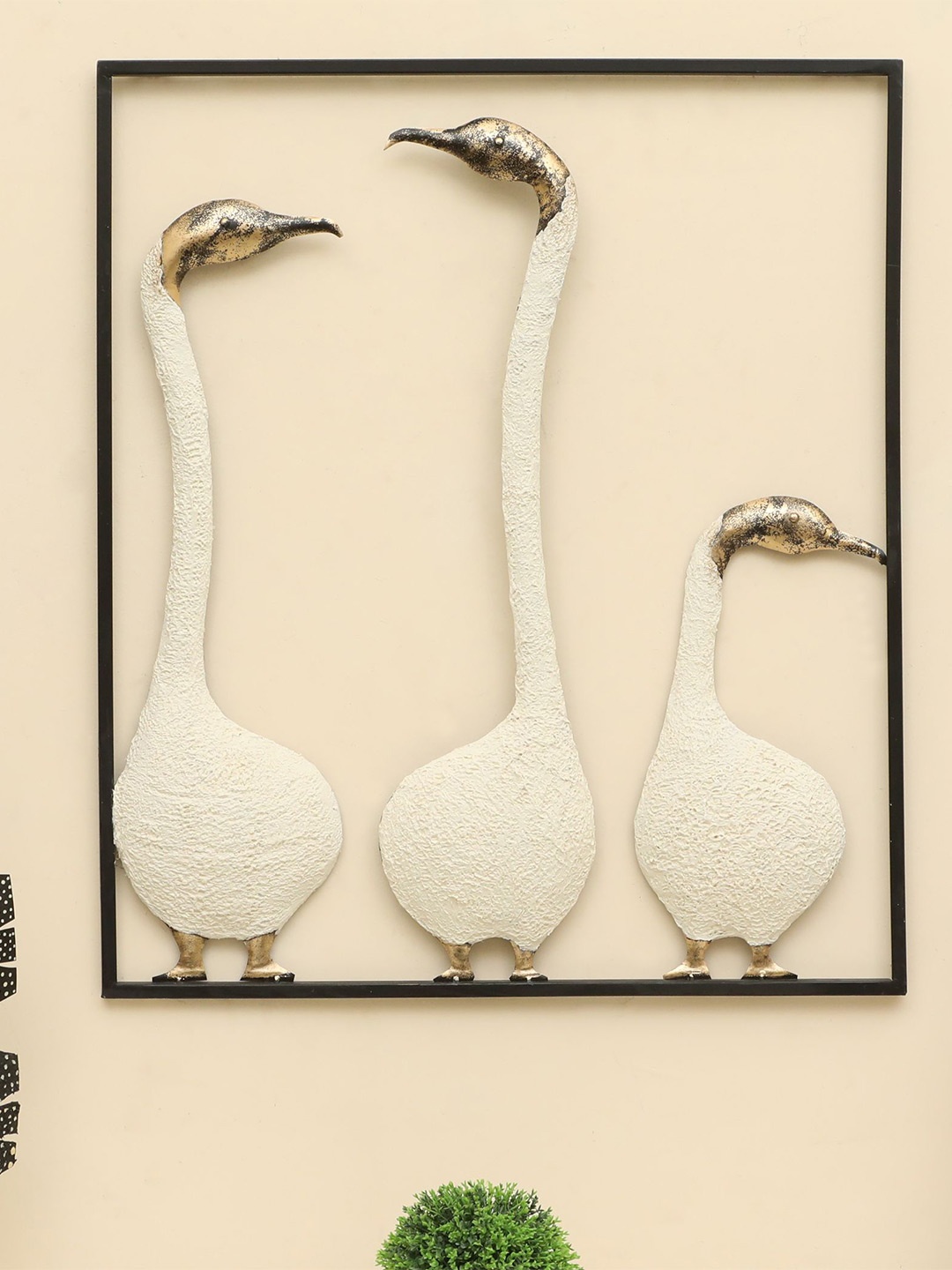 

vedas Mystic Indiana Black & Off-White Zenith Birds Wall Decor