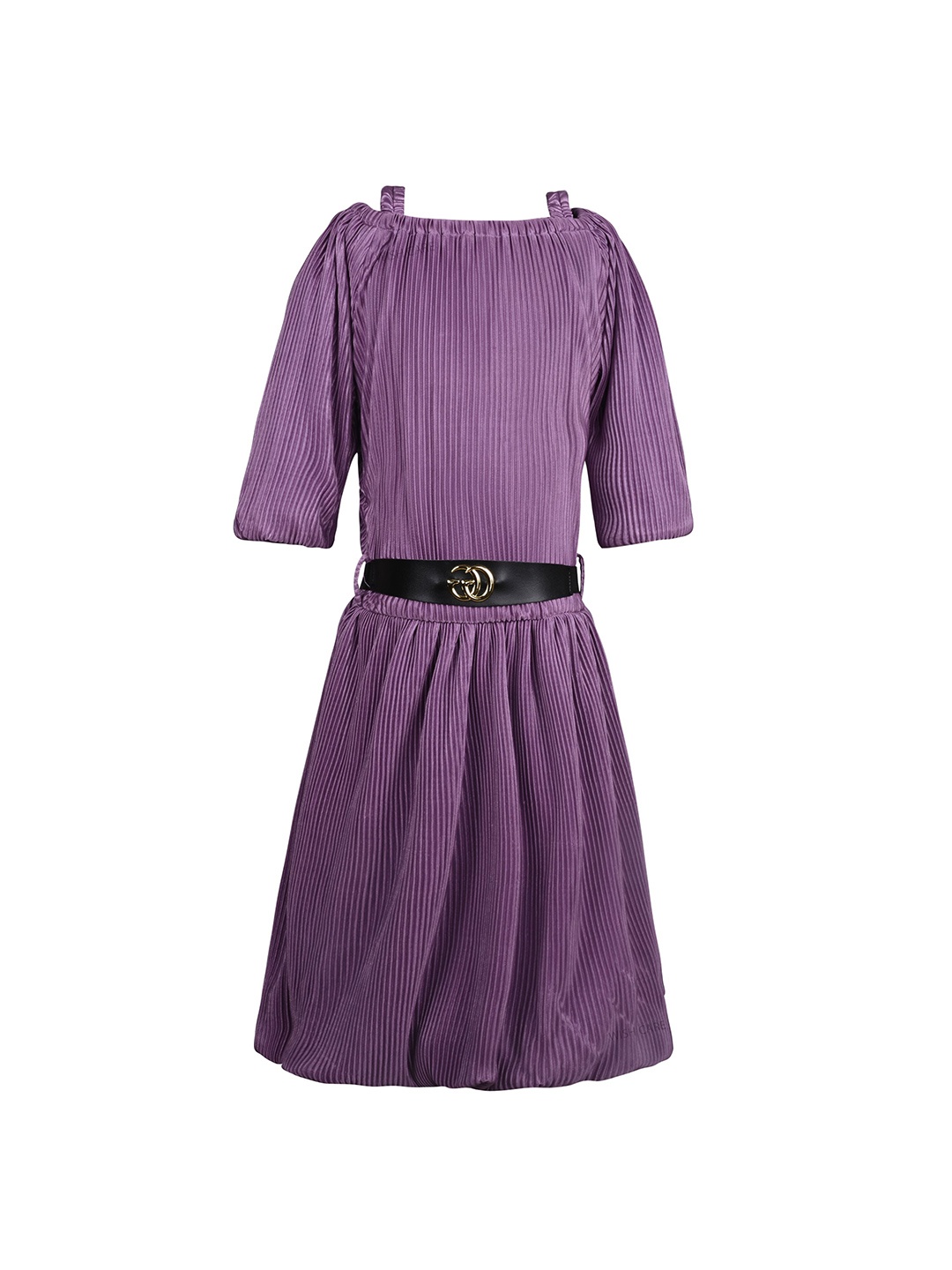 

Wish Karo Satin A-Line Dress, Purple