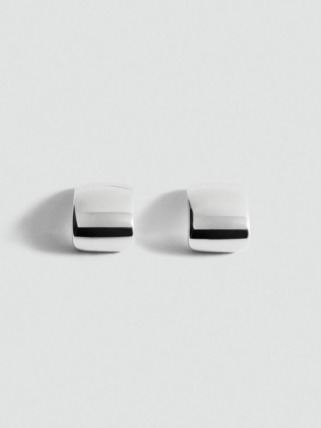 

MANGO Contemporary Drop Earrings, Silver