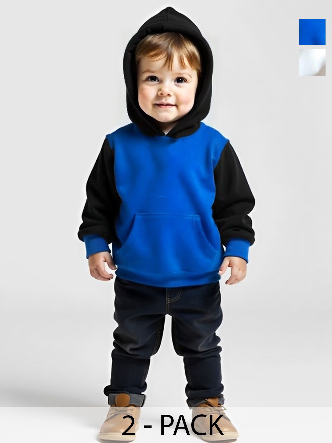 

BAESD Unisex Kids Pack Of 2 Sweatshirt, Blue