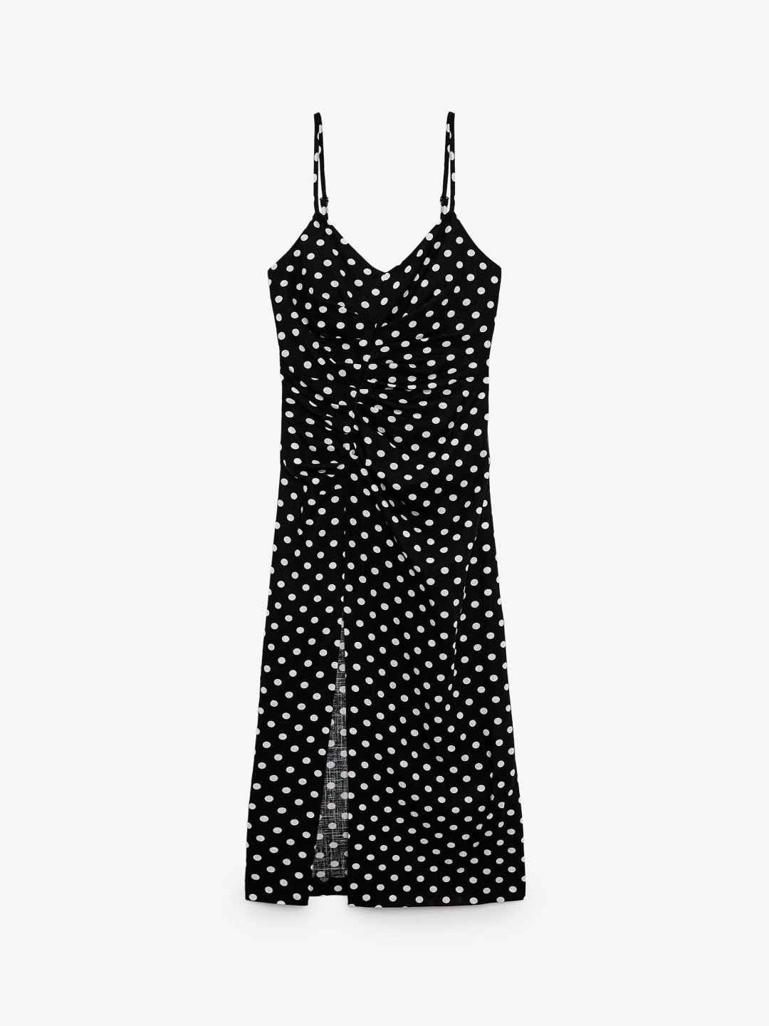 

ZARA Polka Dot Print Fit & Flare Dress, Multi