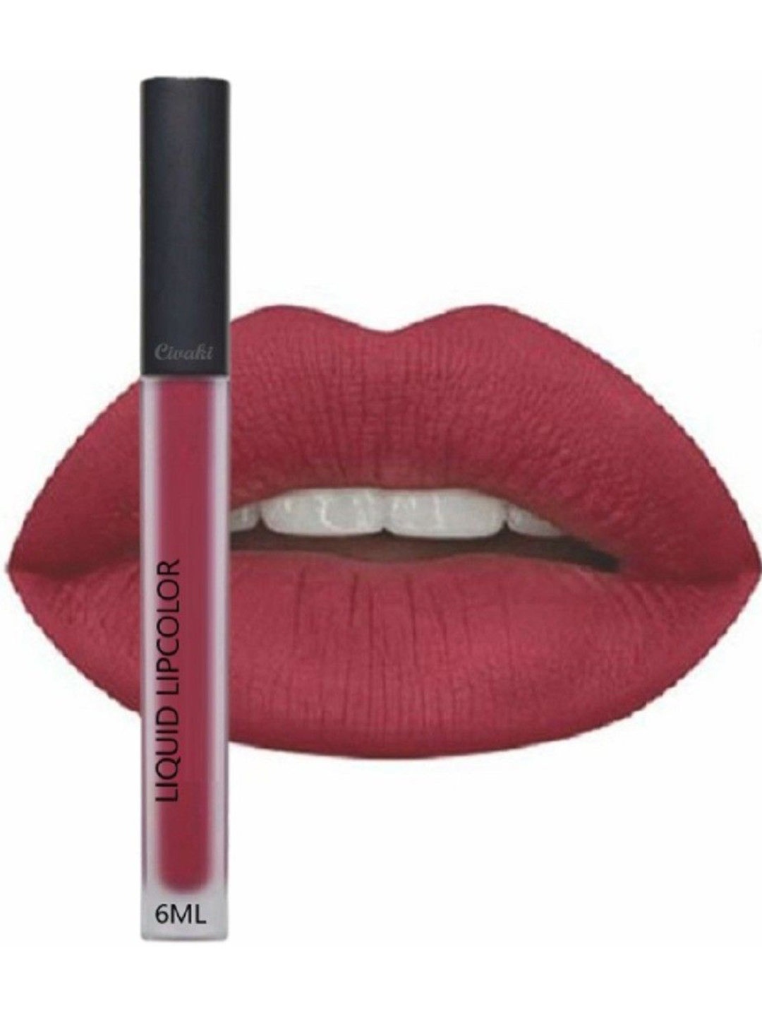 

CIVAKI Long Lasting Liquid Lip Color- 6 ml- Red