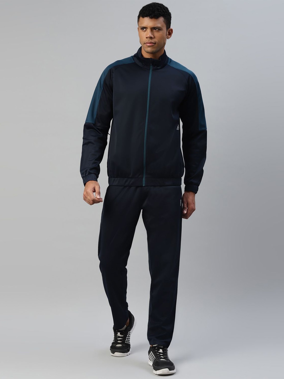 

DIDA Men Premium Athletic Regular Comfort Fit Activewear Track Suit, Navy blue