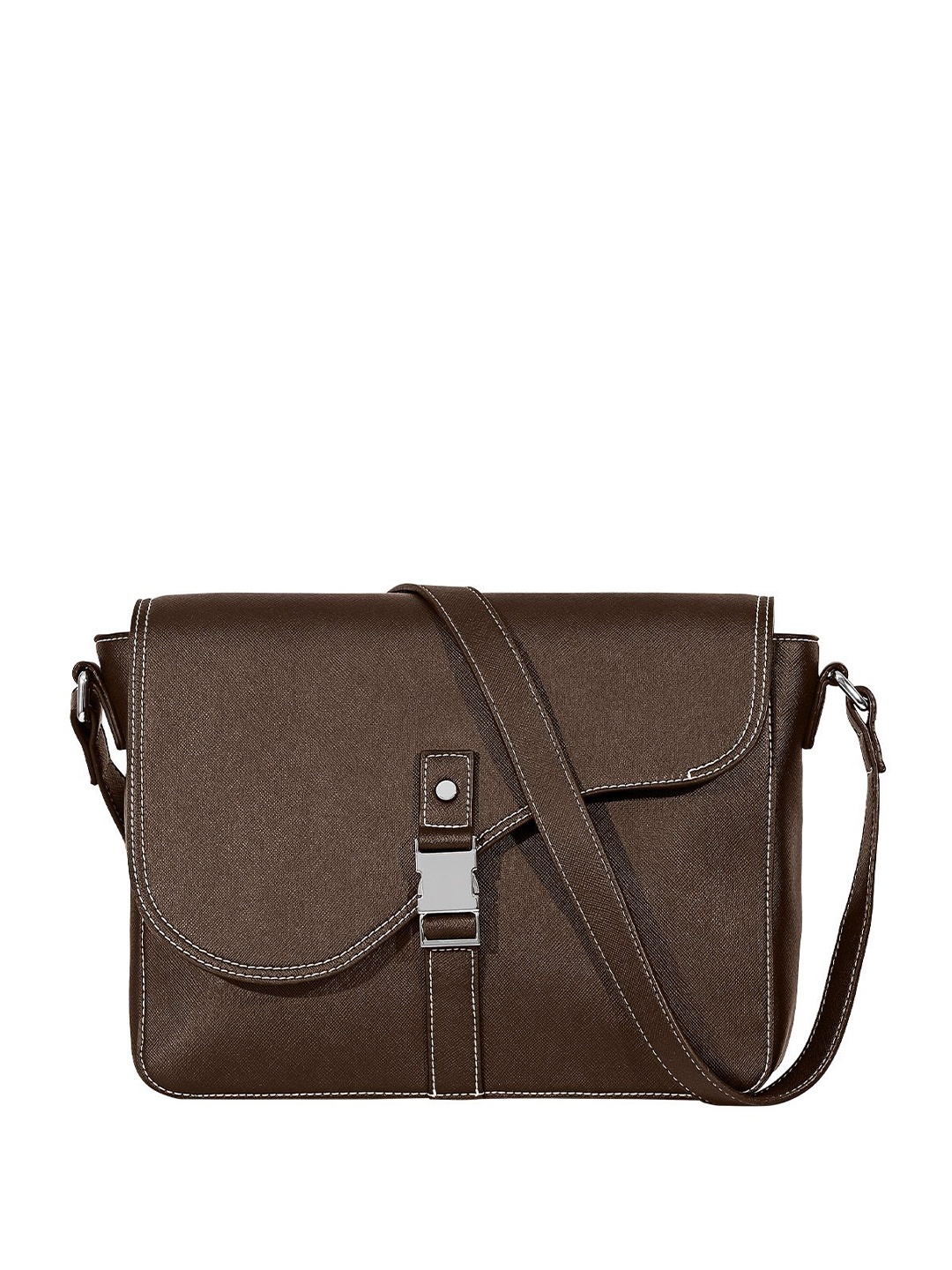 

Eske Textured Structured Shoulder Bag, Brown