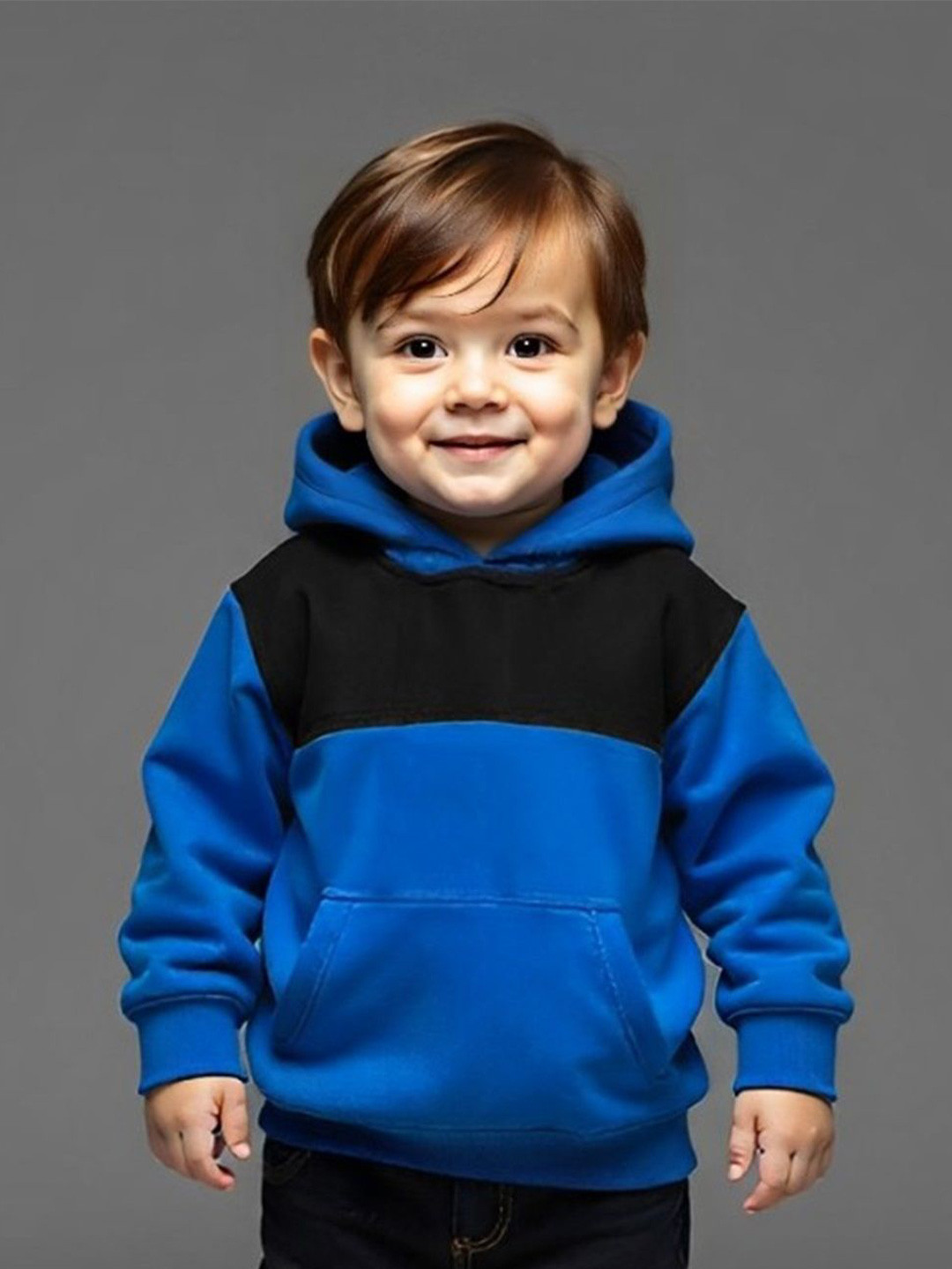 

BAESD Boys Colourblocked Cotton Sweatshirt, Blue