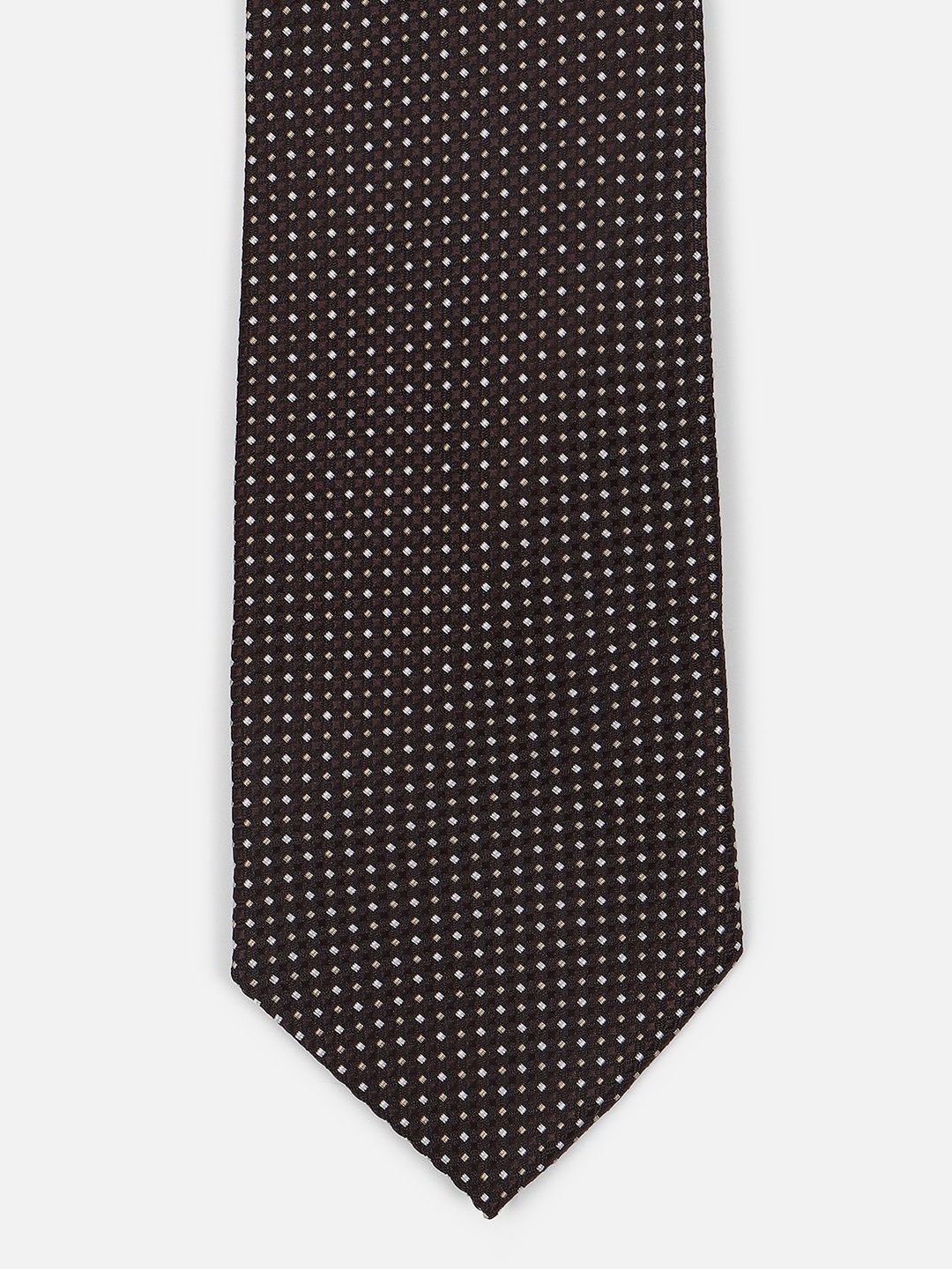 

Van Heusen Men Woven Design Broad Tie, Brown