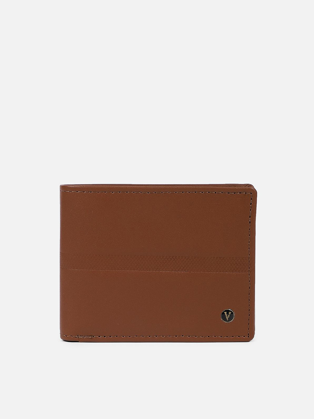 

Van Heusen Men Leather Two Fold Wallet, Brown