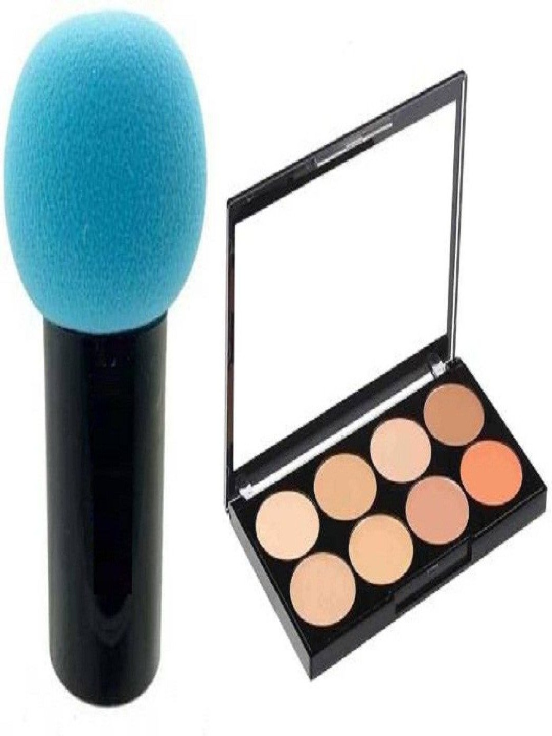 

Lenon Set Of 2 Long Lasting 8 Shade Contour Palette & Mushroom Puff, Blue