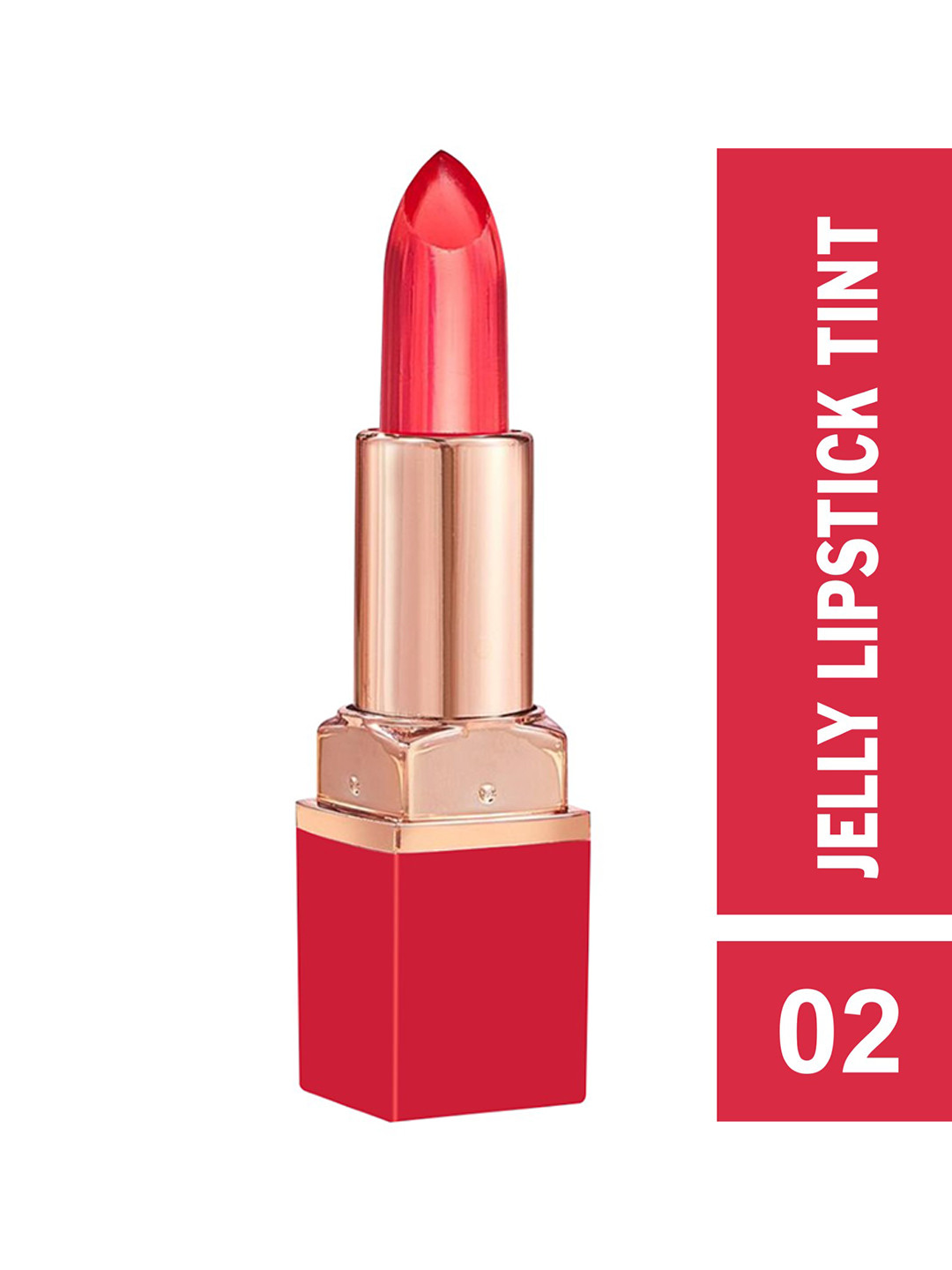 

TEEN TEEN COSMETICS Long Lasting Jelly Lipstick Tint With Vitamin E - 3.5 g - Red - 02