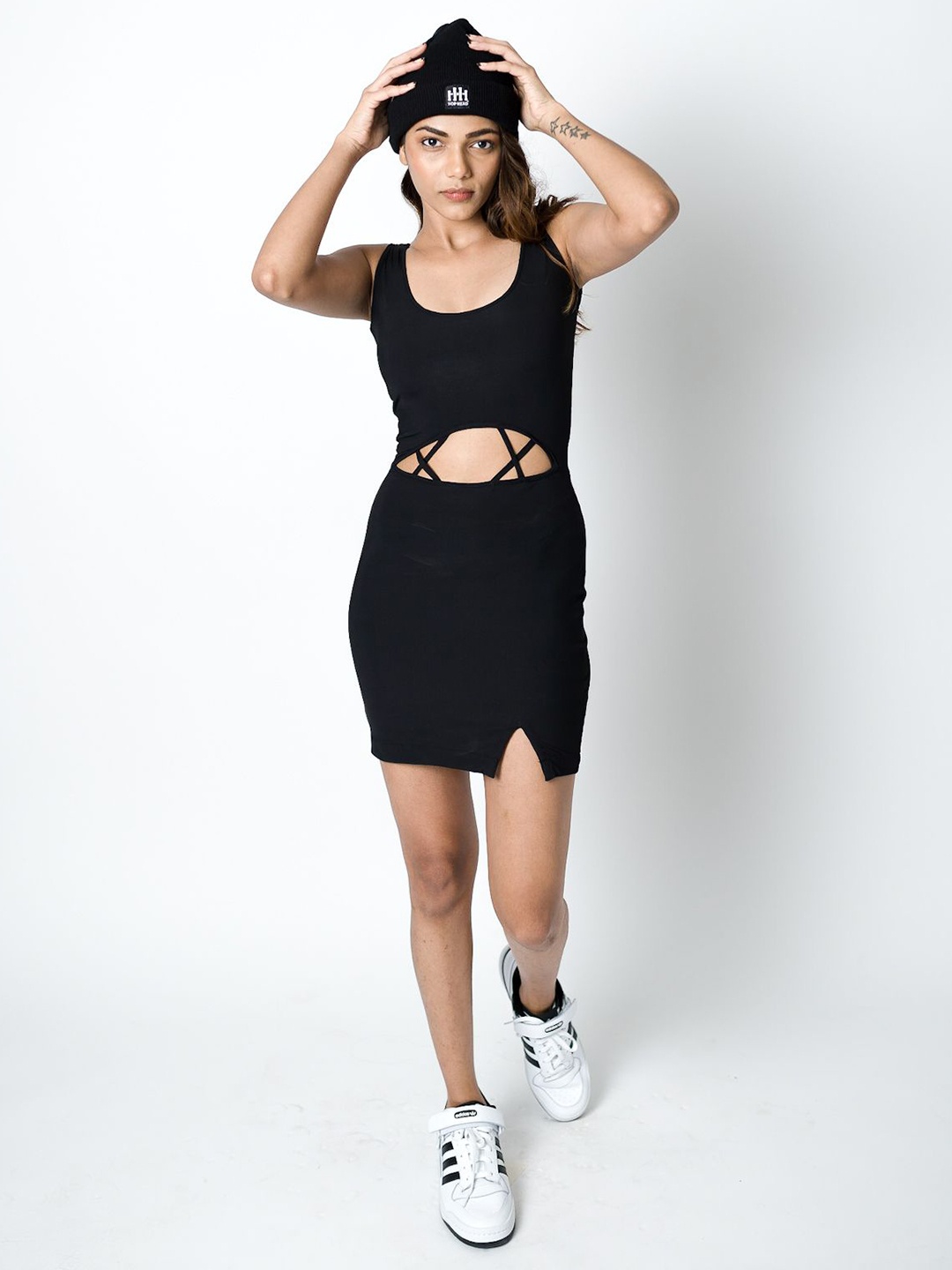 

HOP HEAD Bodycon Mini Dress, Black