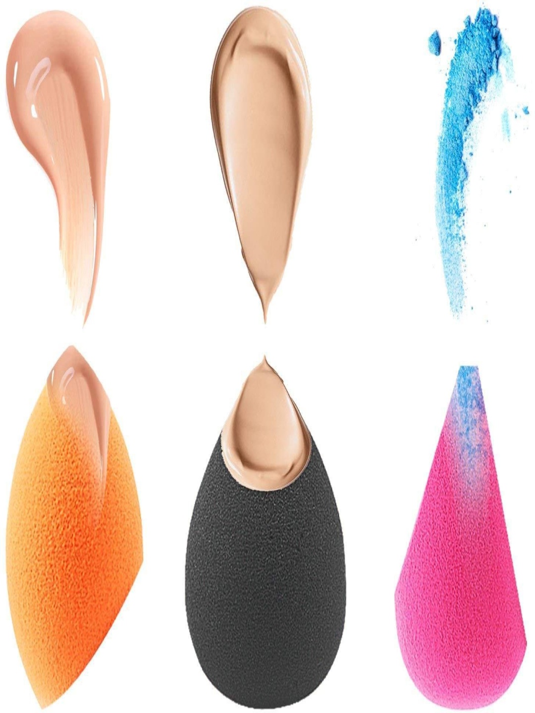

Lenon Set Of 5 Make Up Blender With Oval Brush & Brush Cleaner, Pink