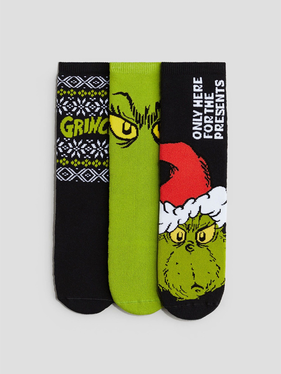 

H&M 3-Pack Terry Socks, Black